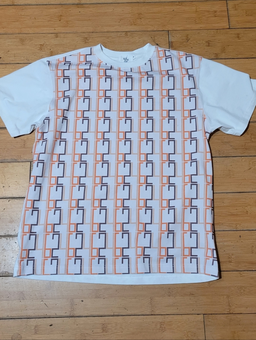 MAISON246 FULL LOGO UNISEX T-SHIRT ORANGE Unisex M HTF